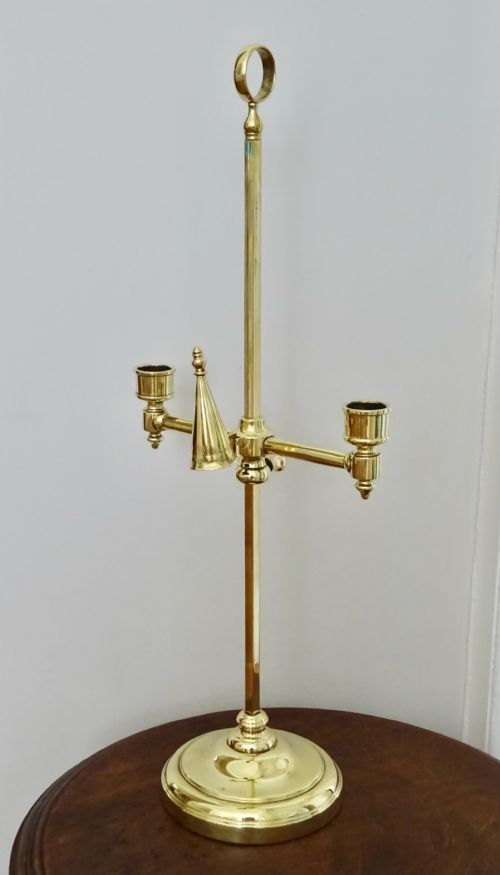 Adjustable Height Double Arm Candle Holder and Snuffler