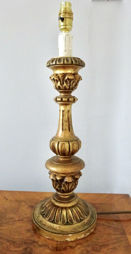 C1910-40 a Giltwood Table Lamp