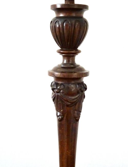 fig 1. TALL WOODEN TABLE LAMP