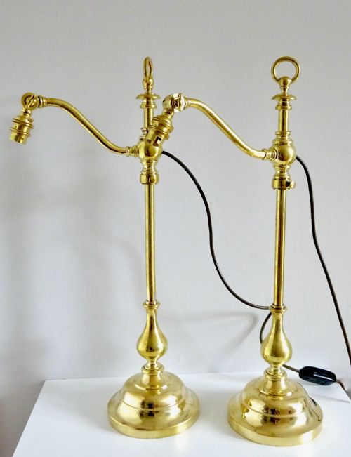 Pair Gec Adjustable Desk Lamps
