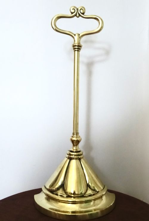 Tall Brass Doorstop by William Tonks