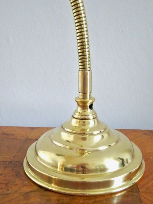 fig 1. 1920s BRASS ADJUSTABLE DESK LAMP