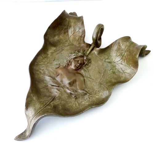 Art Nouveau  Signed Loys Potet Wall Piece