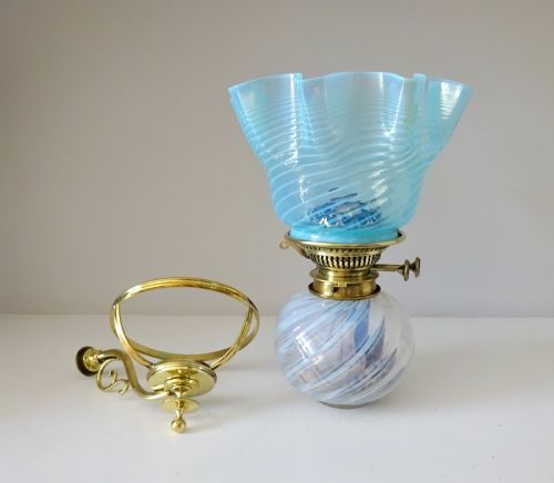 HINKS WALL OIL LAMP WITH BRACKET - ADDITIONAL PHOTO 12