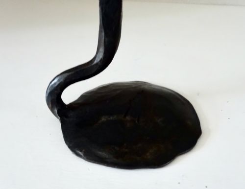 fig 1. TALL SINGLE IRON CANDLESTICK