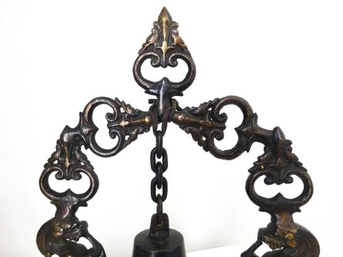 C18901910 BRONZE BELL WITH ELEPHANTS AT THE BASE - ADDITIONAL PHOTO 5