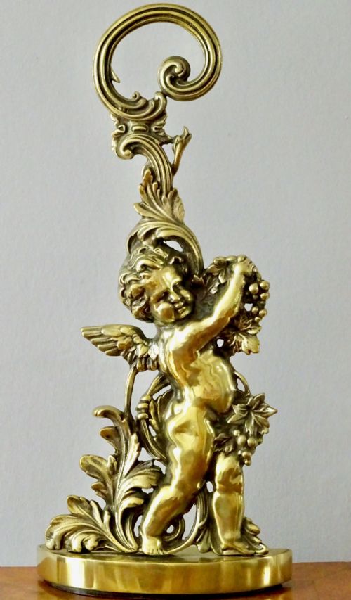 Brass Cherub Doorstop by Peerage