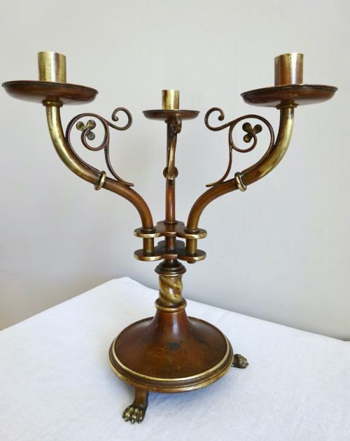 C19001930 A BRASS CANDLEABRA
