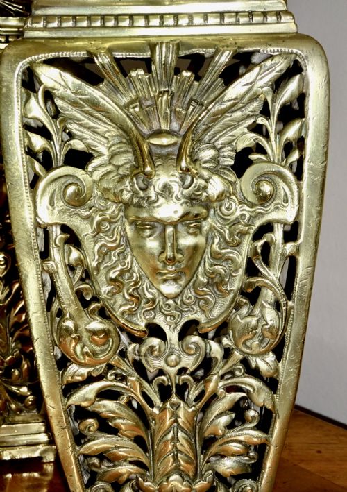 C18801900 PAIR PIERCED BRASS VASES - ADDITIONAL PHOTO 2