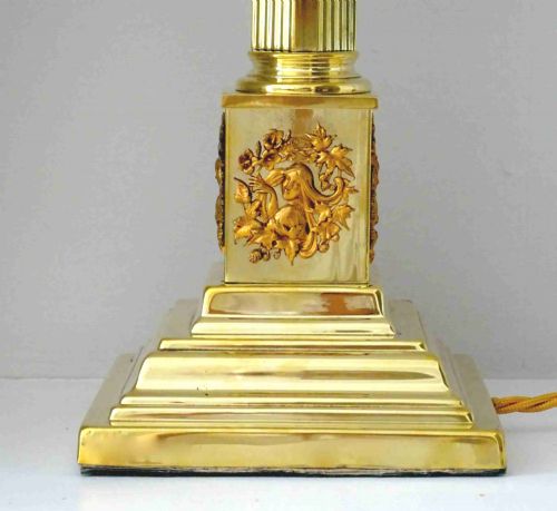 190030 BRASS COLUMN LAMP - ADDITIONAL PHOTO 1