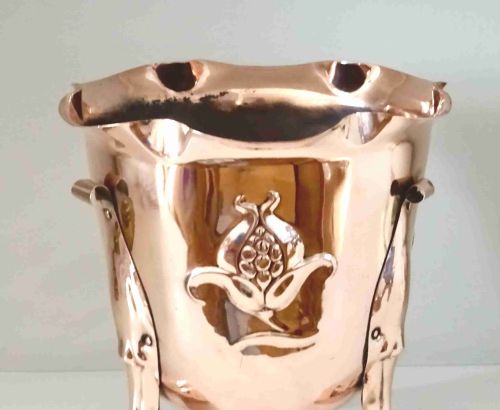 1903 ARTS CRAFTS COPPER JARDINIERE - ADDITIONAL PHOTO 4