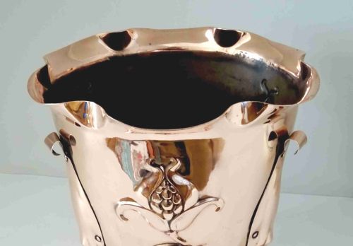 1903 ARTS CRAFTS COPPER JARDINIERE - ADDITIONAL PHOTO 2