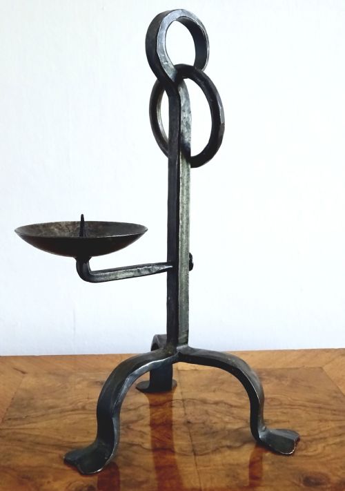 An Iron Candle Holder