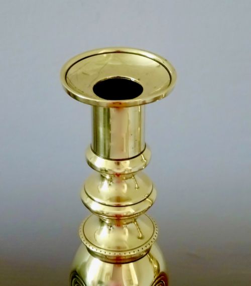 18801910 PAIR VICTORIAN 'GOOD LUCK' CANDLESTICKS - ADDITIONAL PHOTO 2