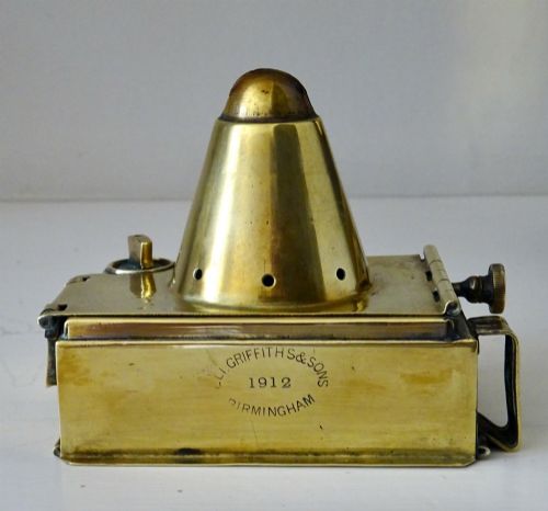 DATED 1915 ELI GRIFFITHS SONS BIRMINGHAM OIL LAMP - ADDITIONAL PHOTO 1