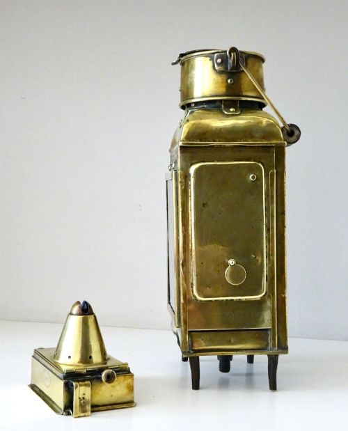 DATED 1915 ELI GRIFFITHS SONS BIRMINGHAM OIL LAMP - ADDITIONAL PHOTO 3