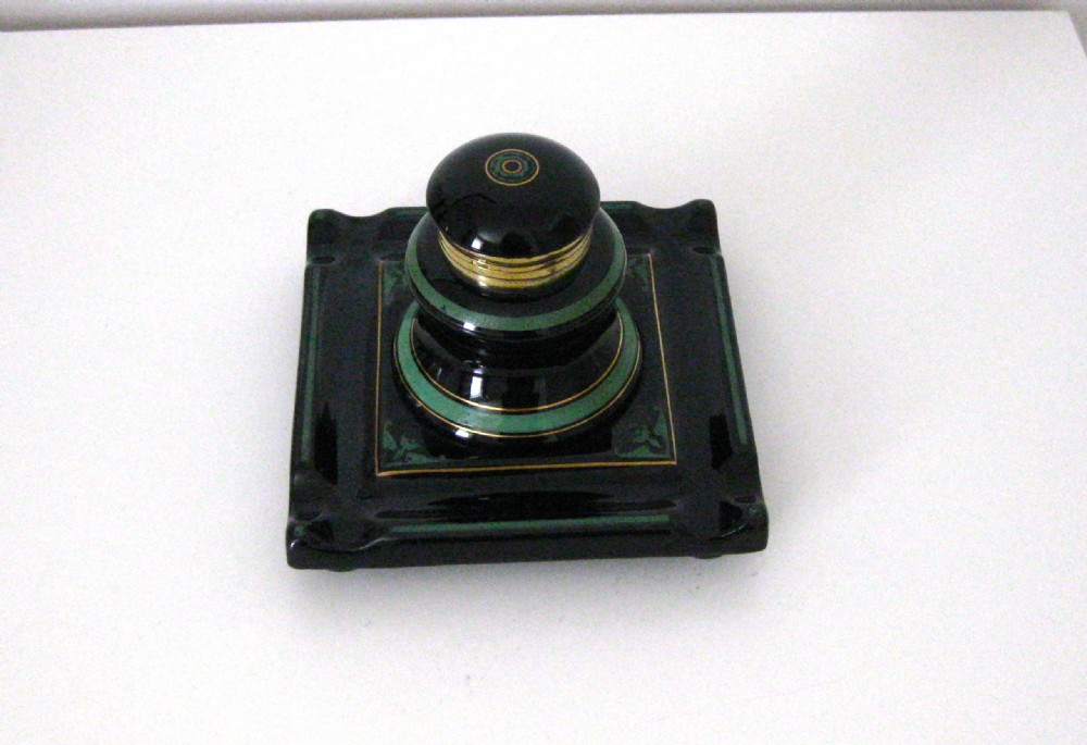 ANTIQUE PORCELAIN INKWELL