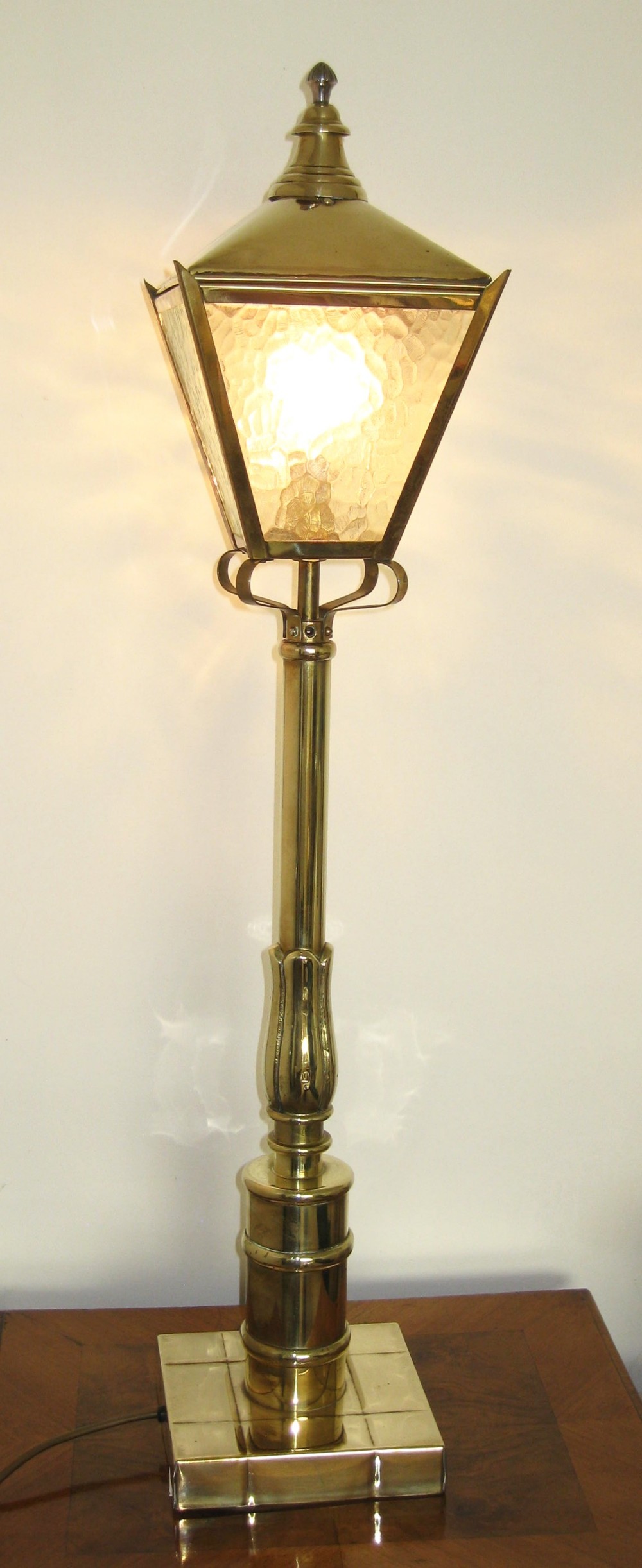 PAIR OF TALL TABLE LANTERNS