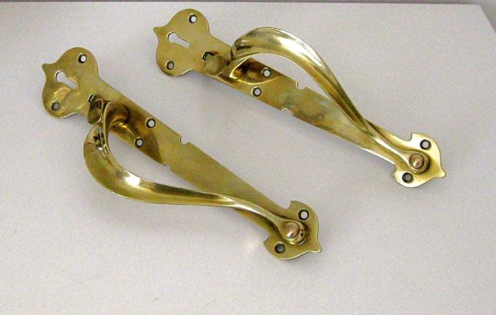 ART NOUVEAU LATCH HANDLES BY GIBBONS