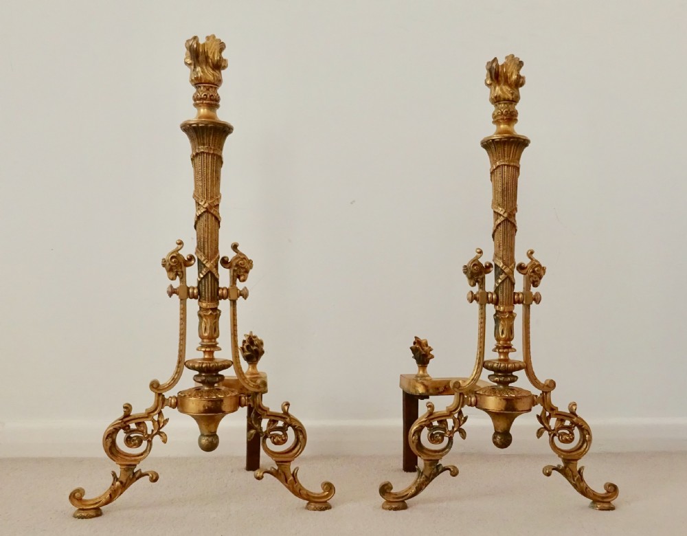 PAIR LARGE EARLY VICTORIAN  CHENET View IV