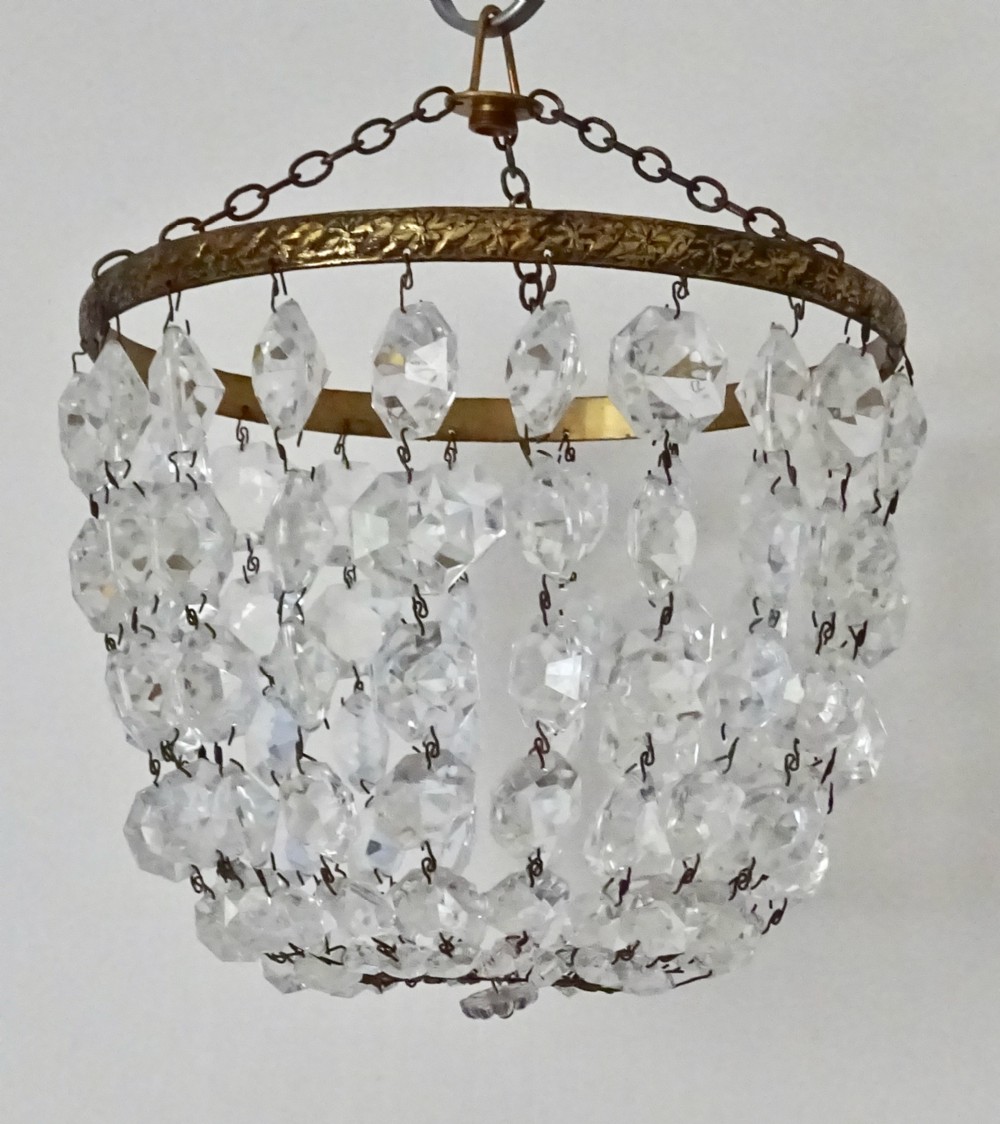 ANTIQUE GLASS BAG CELING LIGHT