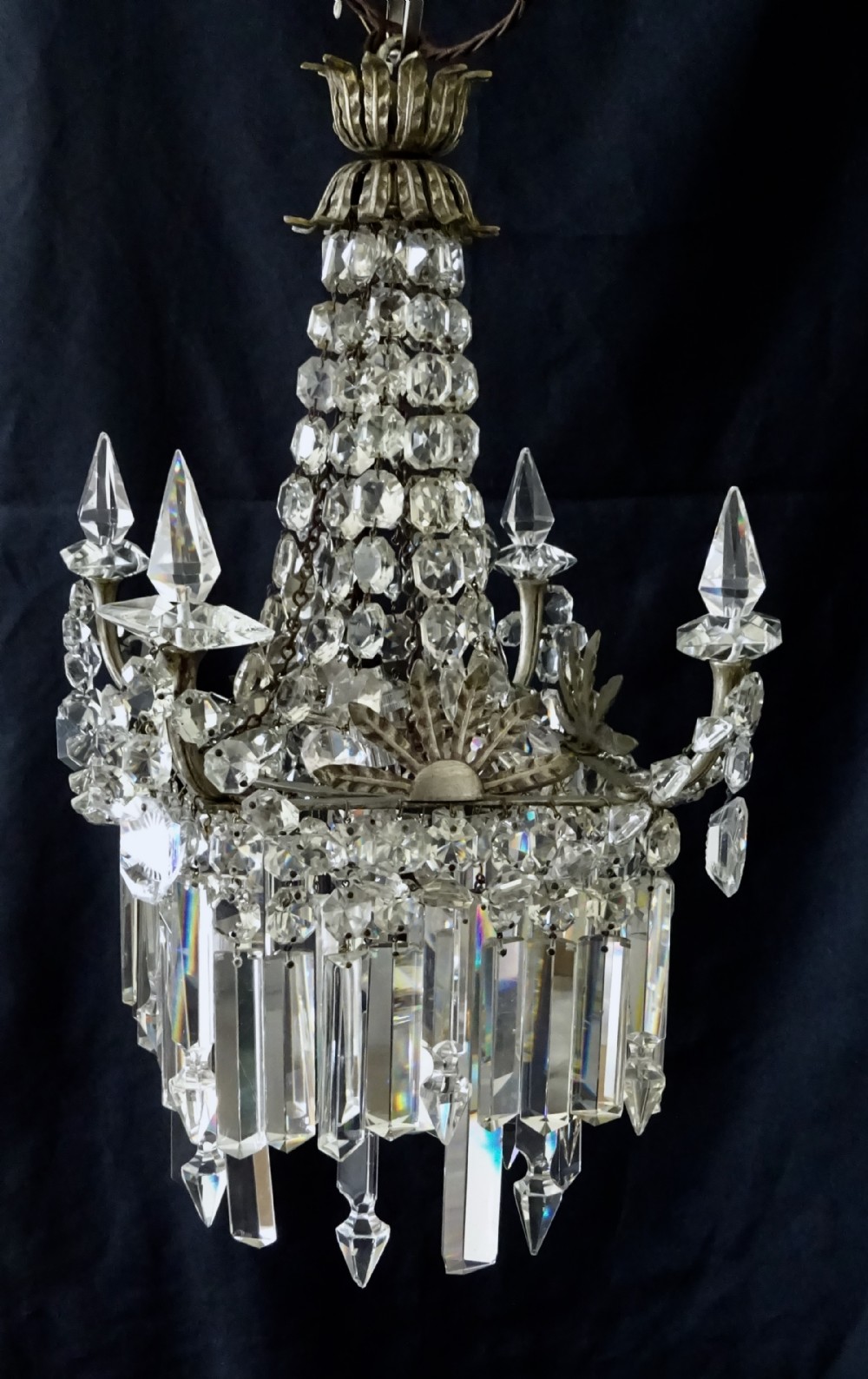 UNUSUAL GLASS CHANDELIER
