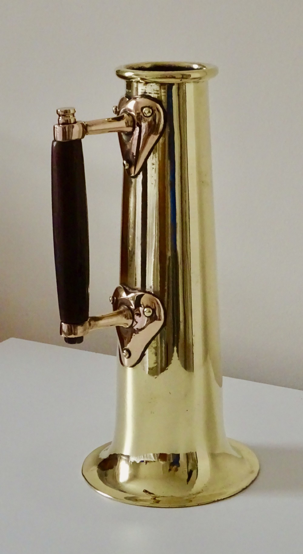ANTIQUE BRASS AND BRONZE HYDROMETER POT