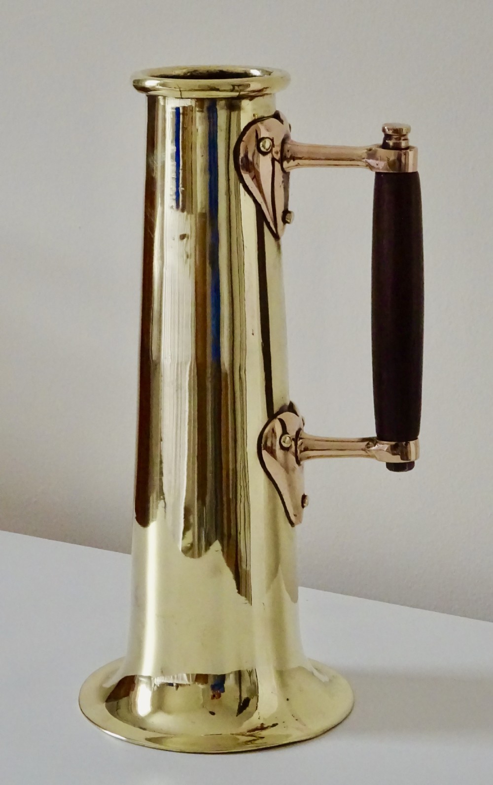 ANTIQUE BRASS AND BRONZE HYDROMETER POT View II