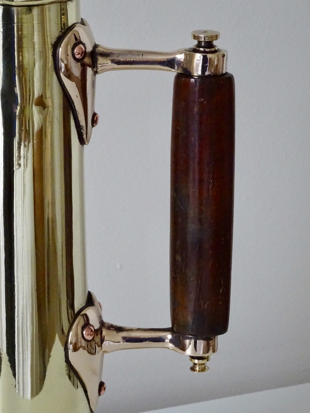 ANTIQUE BRASS AND BRONZE HYDROMETER POT View II