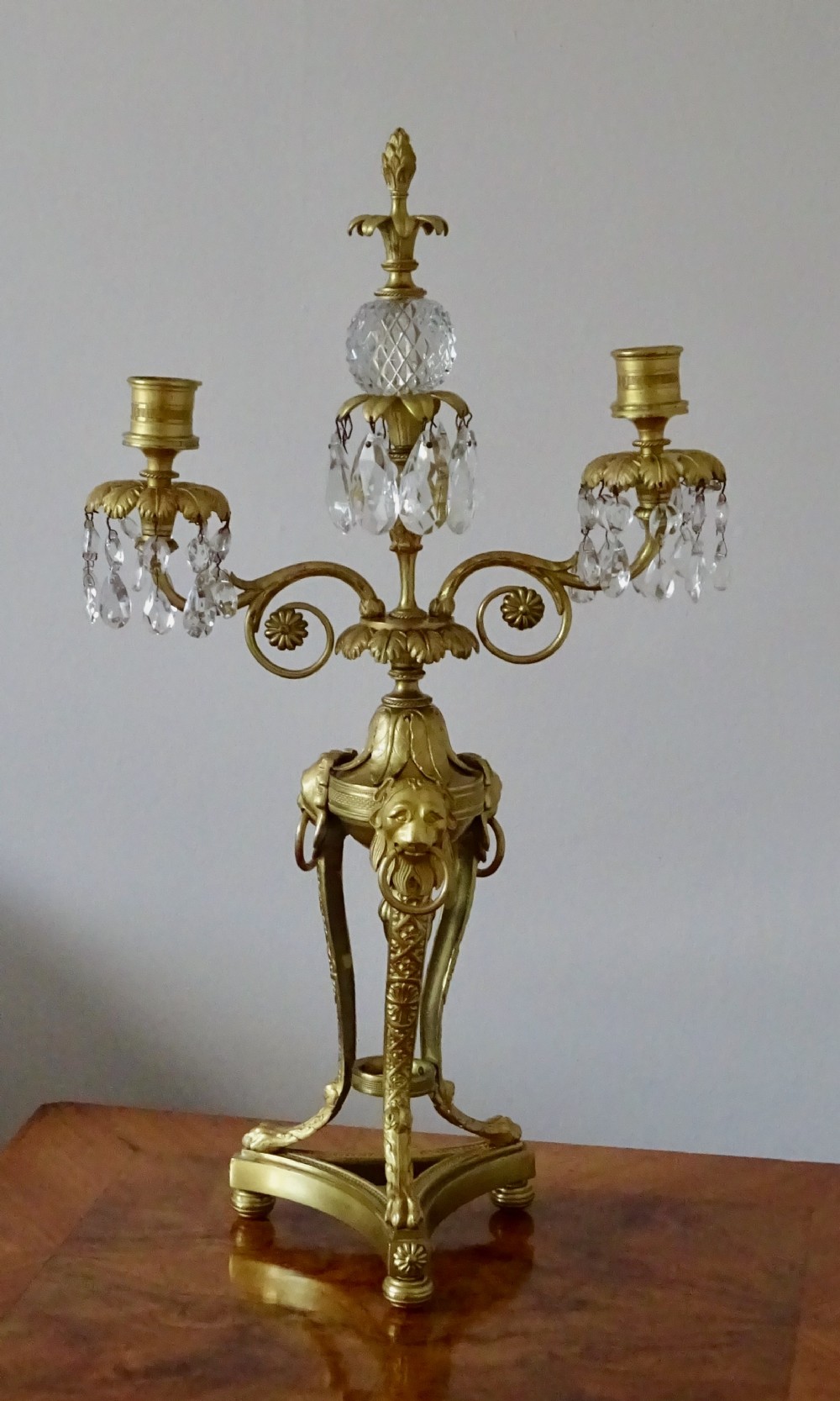 EARLY VICTORIAN ORMOLU CANDELABRA