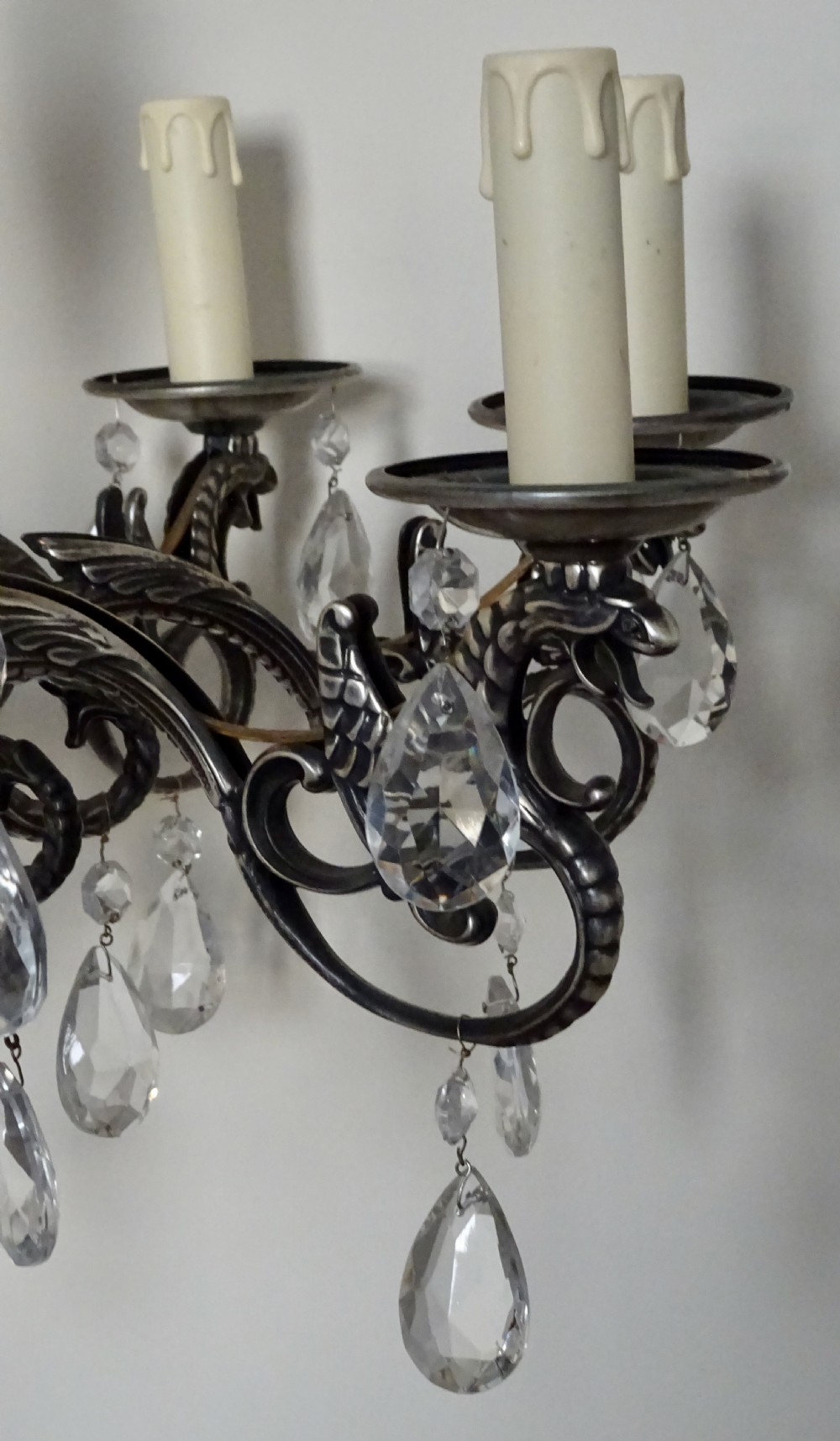 EIGHT ARM PEWTER CHANDELIER View VI