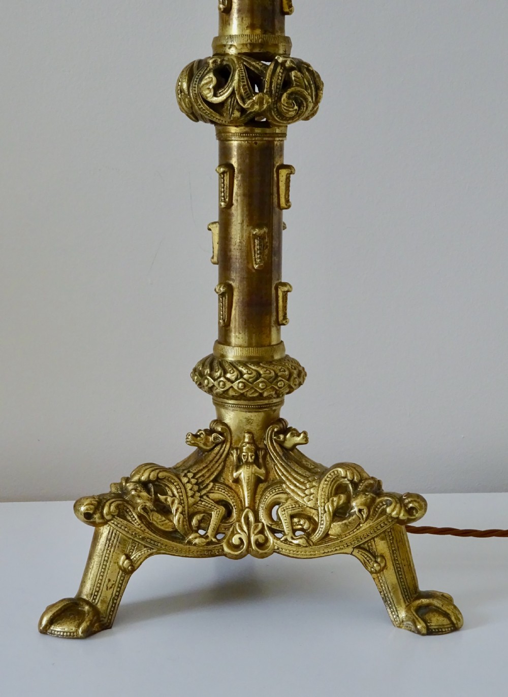 CIRCA 1880- PAIR VICTORIAN LAMPS View II