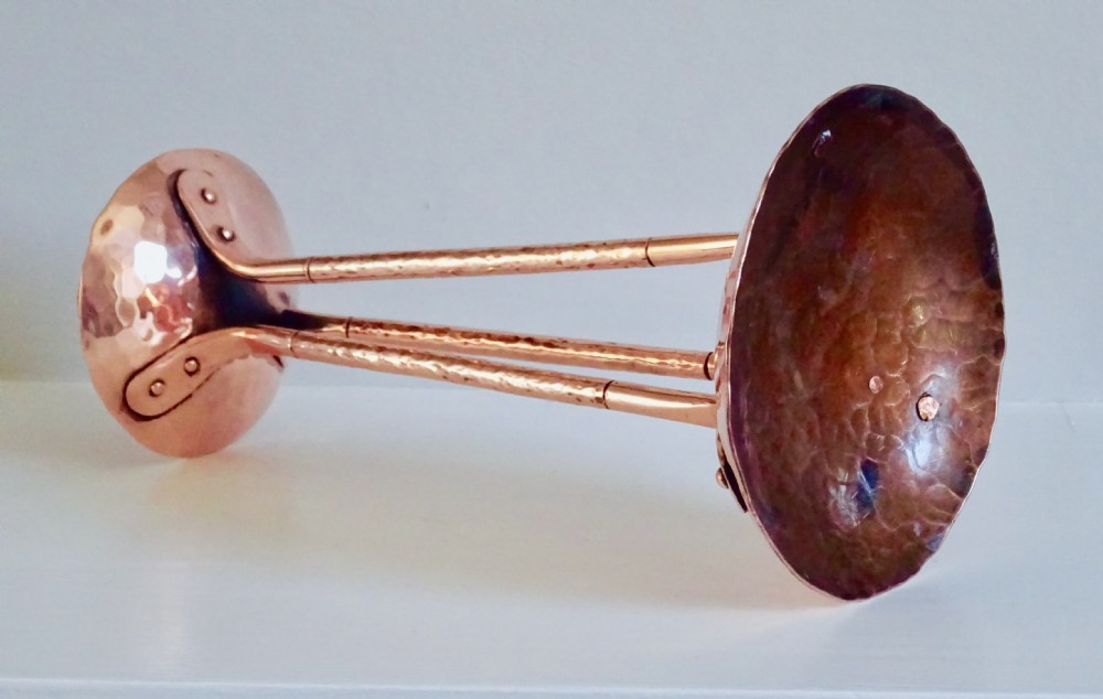 HANDMADE  ARTS AND CRAFTS COPPER CANDLESTICK View VI
