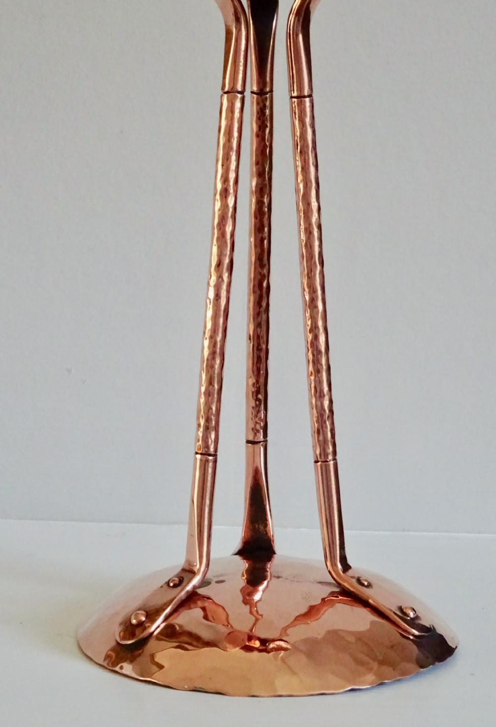 HANDMADE  ARTS AND CRAFTS COPPER CANDLESTICK View V
