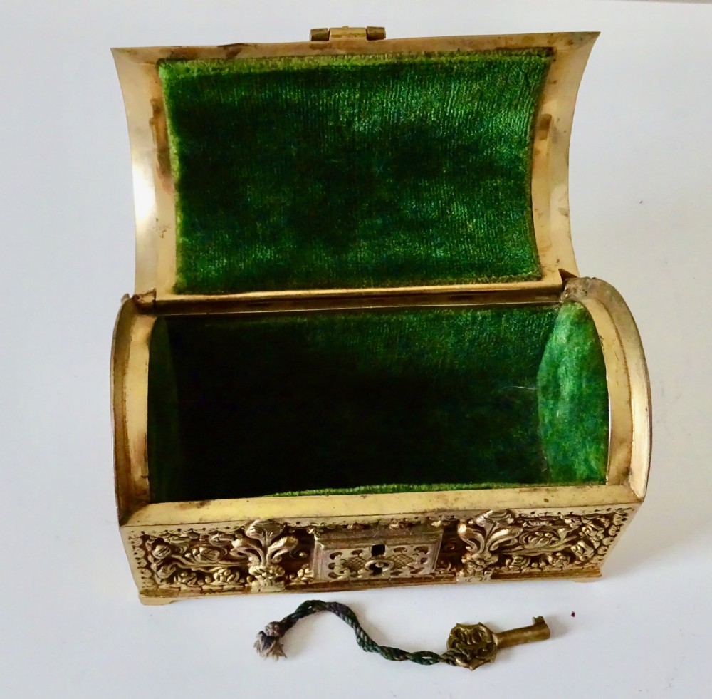 VICTORIAN DECORATIVE BRASS BOX View II