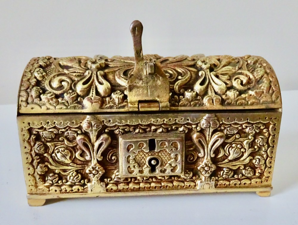 VICTORIAN DECORATIVE BRASS BOX View III
