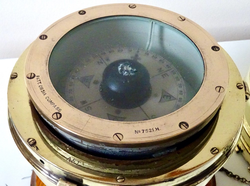 LARGE SHIP'S BINNACLE COMPASS View IV