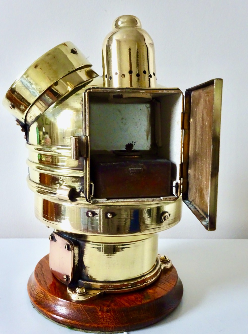 LARGE SHIP'S BINNACLE COMPASS View V