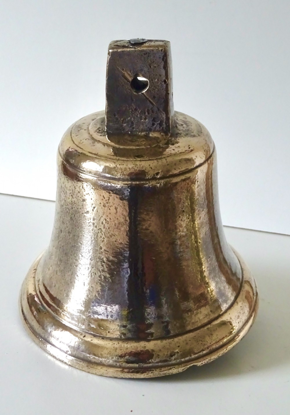 CIRCA 1850-80 A LARGE  BRONZE BELL