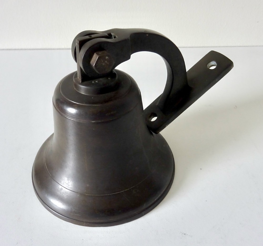 CIRCA 1900-30 WALL MOUNTED BRONZE BELL  View IV