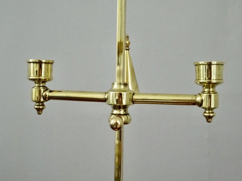 ADJUSTABLE HEIGHT DOUBLE ARM CANDLE HOLDER AND SNUFFLER View II