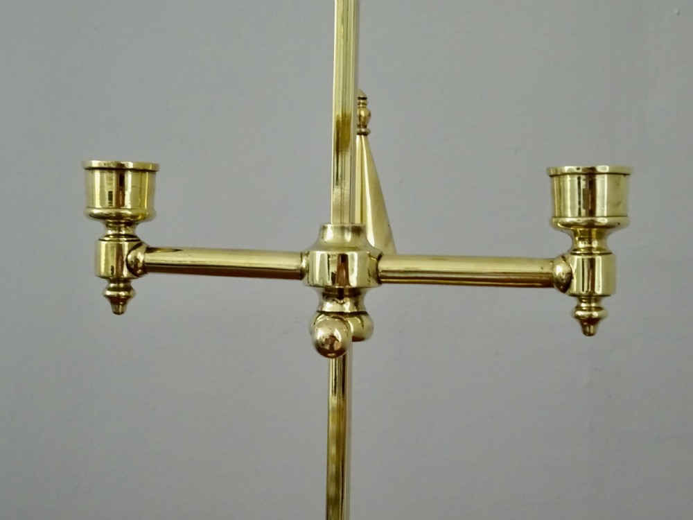 ADJUSTABLE HEIGHT DOUBLE ARM CANDLE HOLDER AND SNUFFLER View III