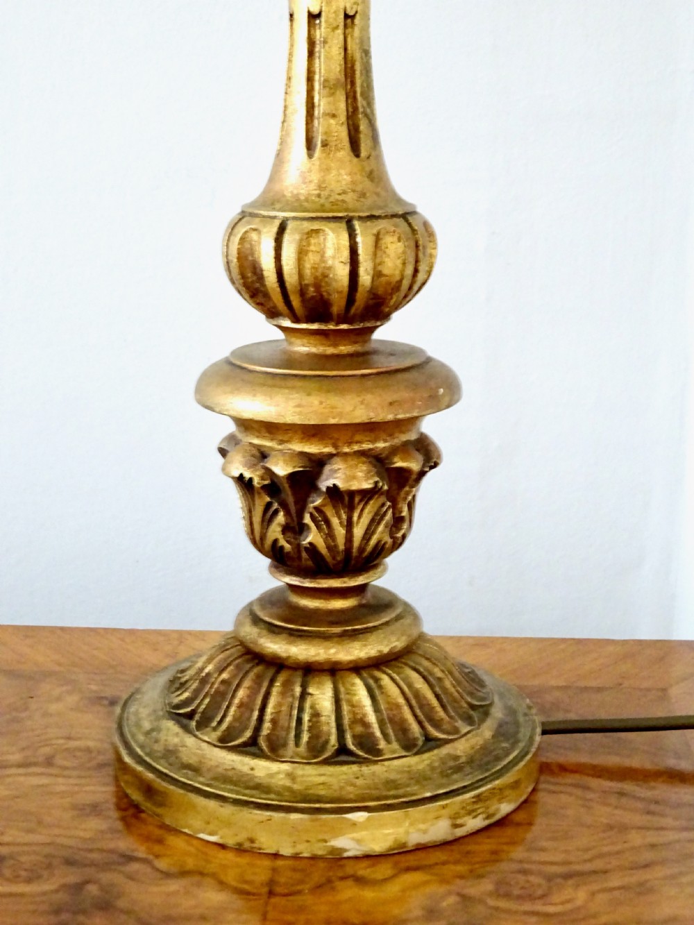 C1910-40 A GILTWOOD TABLE LAMP View III