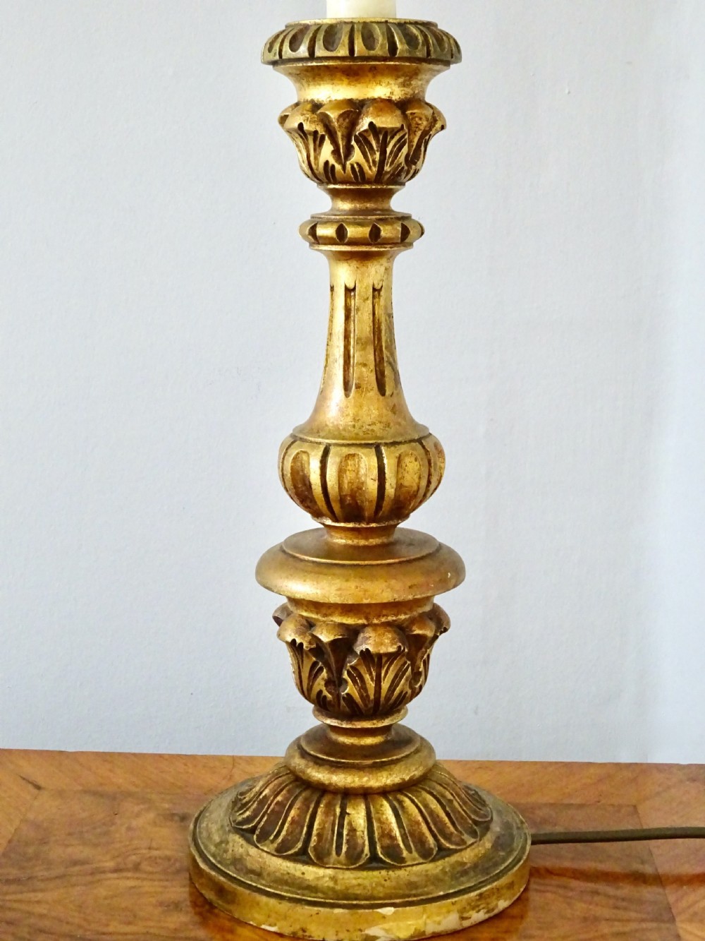 C1910-40 A GILTWOOD TABLE LAMP View VI
