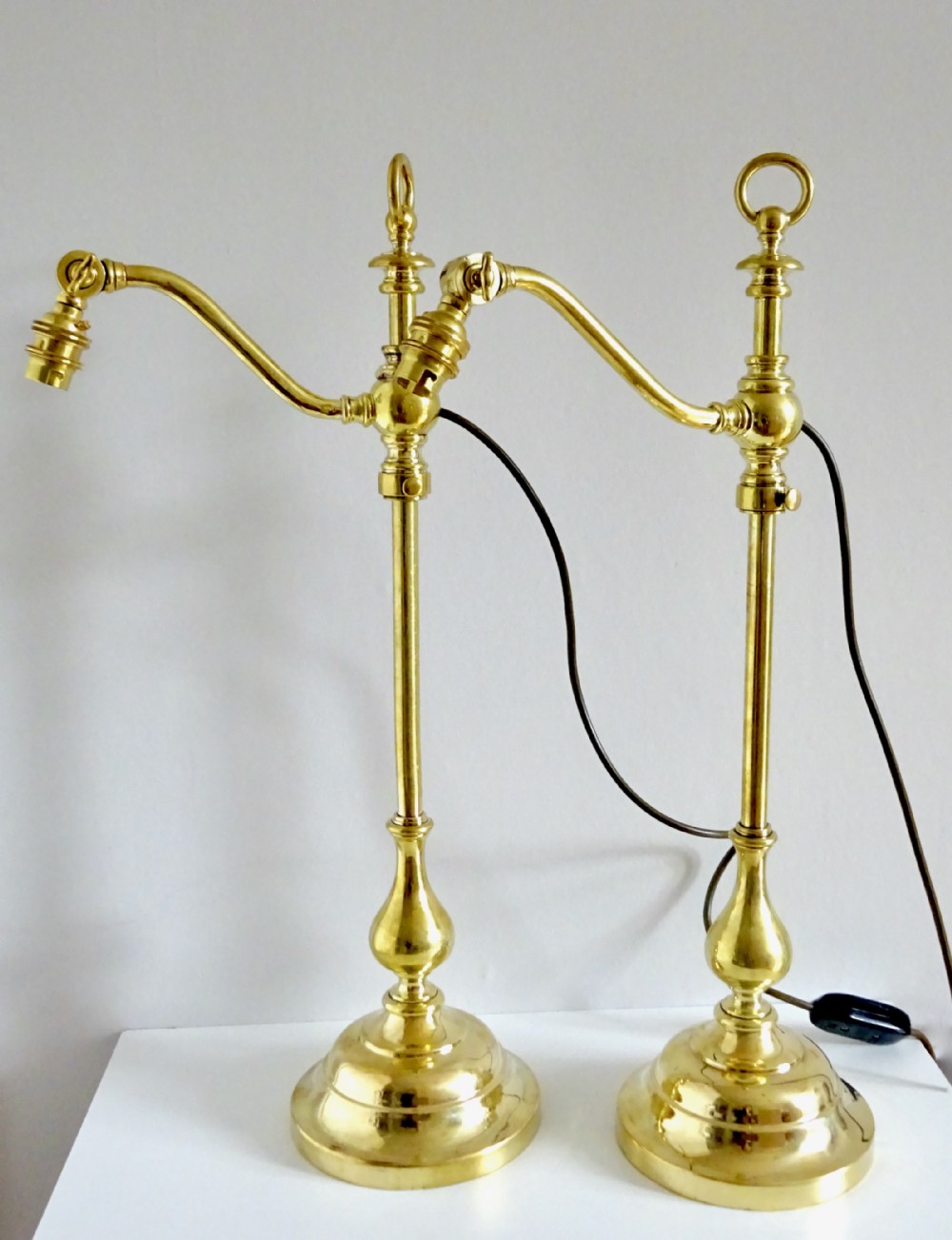 PAIR GEC ADJUSTABLE DESK LAMPS