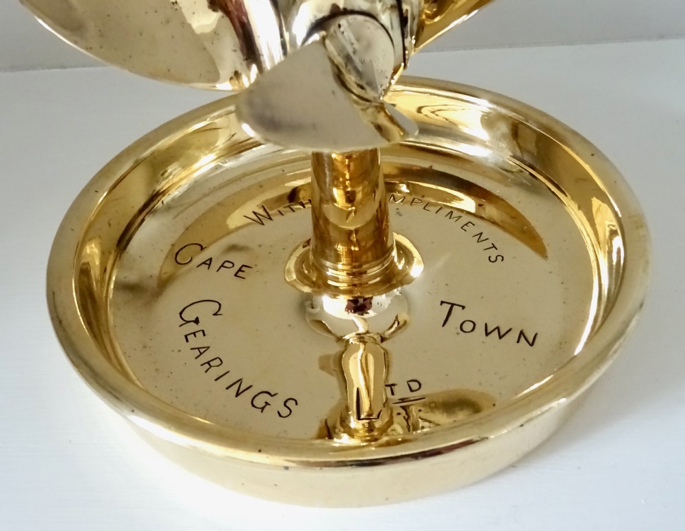 GEARINGS LTD OF CAPE TOWN BRONZE DESK PIECE View III