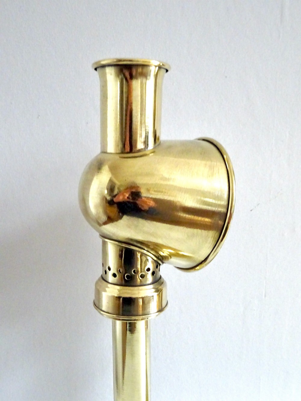 PAIR OF SPRING LOADED CANDLE LAMPS WITH ORIGINAL SHADES View III