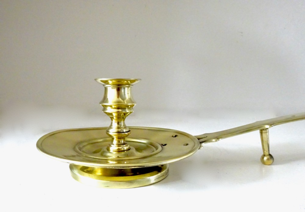 LATE VICTORIAN LONG HANDLED CHAMBERSTICK View III