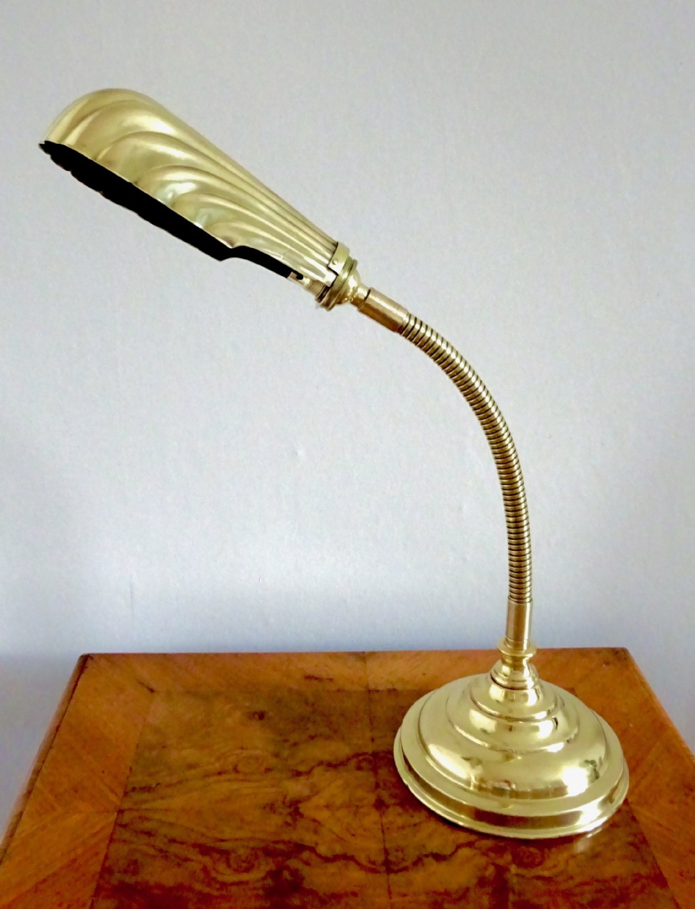 1920s BRASS ADJUSTABLE DESK LAMP