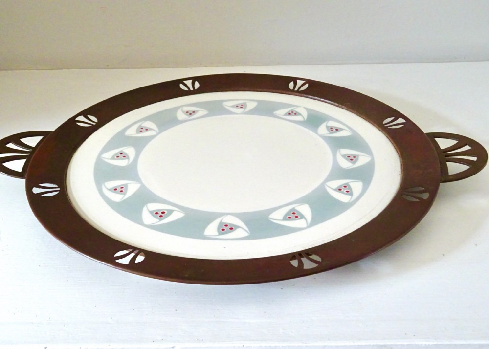 1893-1900  A WÄCHTERSBACH PLATTER View VI